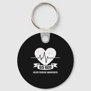 Go Red For Women American Chd Heart Disease Month Key Ring