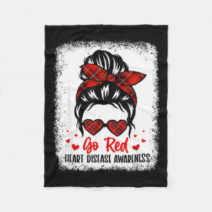 Go Red For Women American Heart Disease Awareness  Fleece Blanket