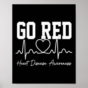 Go Red For Women American Heart Disease Month Awar Poster