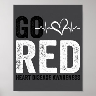 Go Red For Women American Heart Disease Month Awar Poster