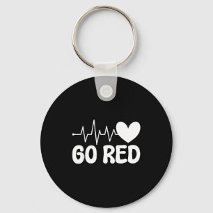 Go Red For Women Heart Disease Month Awareness Wom Key Ring