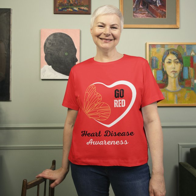 Go Red For Women's Heart Disease Awareness  T-Shirt (Creator Uploaded)