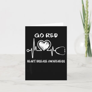 Go Red Heart Disease Awareness Month  Card