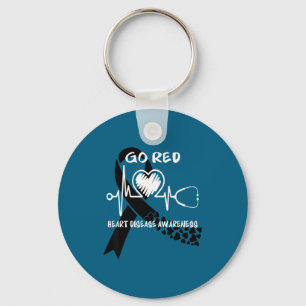 Go Red Heart Disease Awareness Month  Key Ring