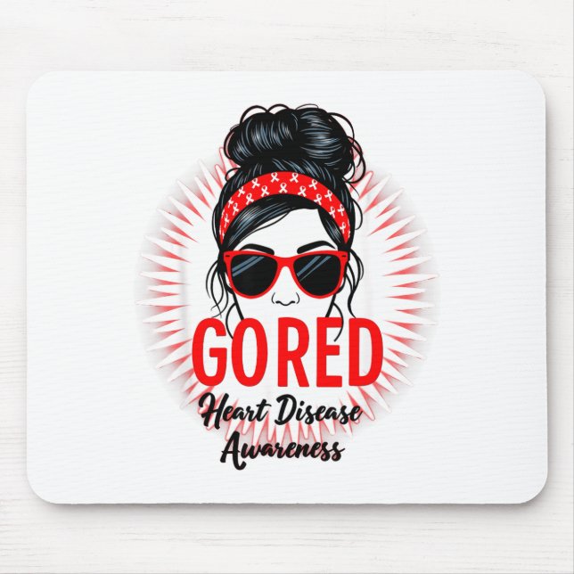 Go Red Heart Disease Awareness Month  Mouse Pad (Front)