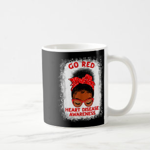 Go Red Heart Disease Awareness We Wear Red In Febr Coffee Mug