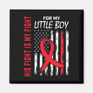 Go Red His Fight Son Little Boy Heart Disease Usa Magnet