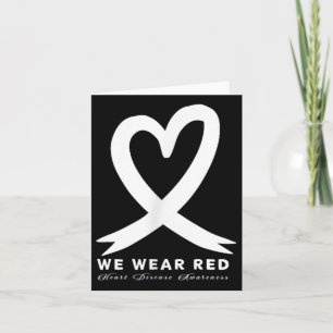 Go Red In February Heart Disease Awareness Health Card