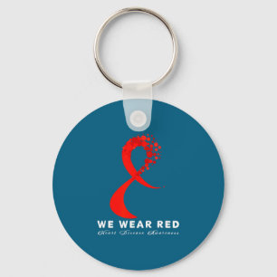 Go Red In February Heart Disease Awareness Health  Key Ring