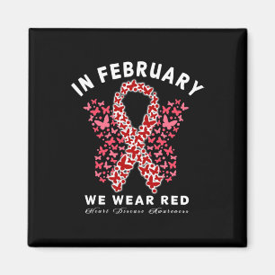 Go Red In February Heart Disease Awareness Health Magnet