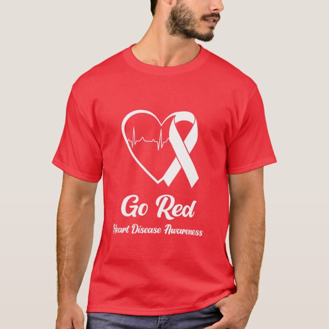 Go Red National Heart Disease Awareness T-Shirt (Front)