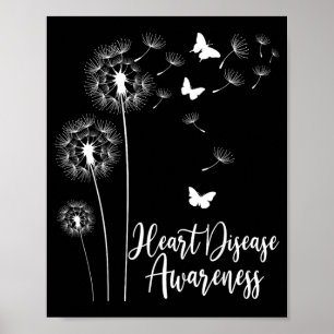 Go Red Ribbon Heart Disease Awareness Month Poster