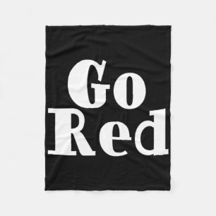 Go Red Team Spirit Gear Color War Red Hot Wins The Fleece Blanket