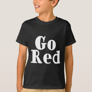 Go Red Team Spirit Gear Color War Red Hot Wins The T-Shirt