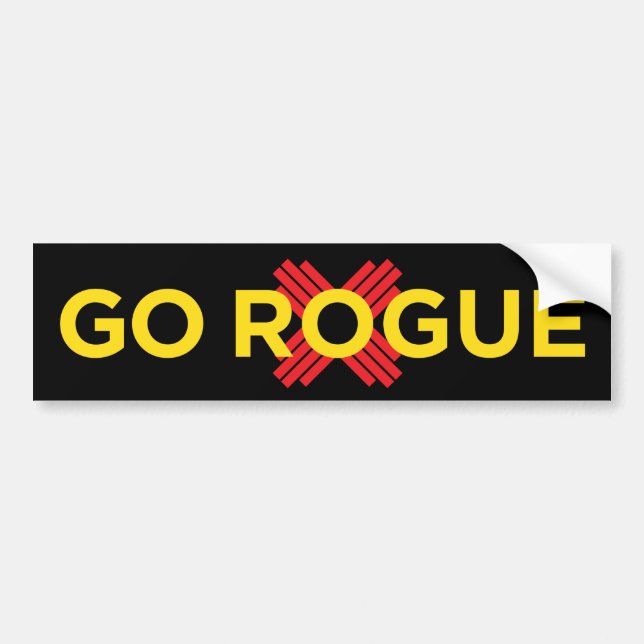 Go Rogue Bumper Sticker (Front)