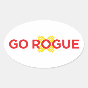 Go Rogue Oval Car Sticker