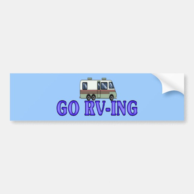 GO RV-ING BUMPER STICKER (Front)
