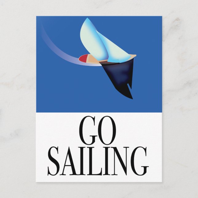 Go Sailing Postcard (Front)