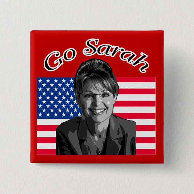 go sarah square button (Front)