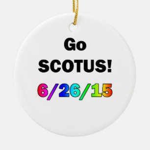 Go SCOTUS Ceramic Tree Decoration