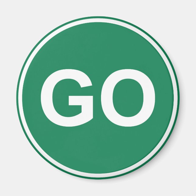 GO Sign Magnet (Front)