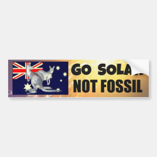 GO SOLAR BUMPER STICKER