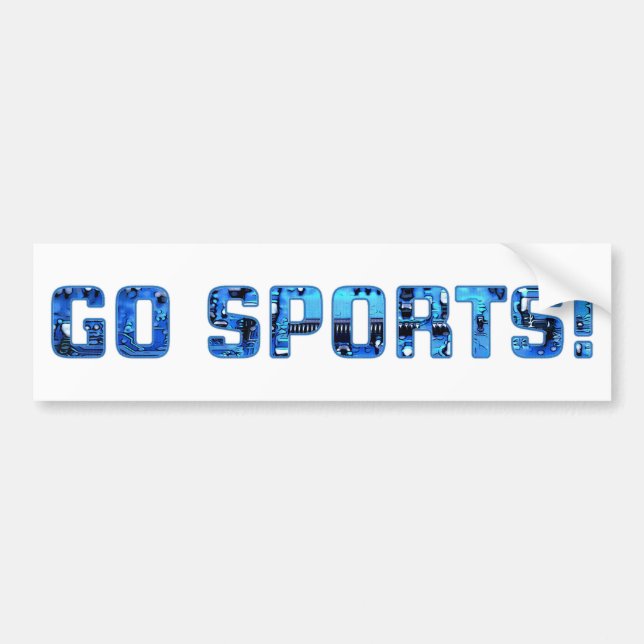 Go Sports! Bumper Sticker (Front)