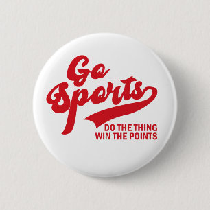 Go Sports Do The Thing Win The Points soprt lover 6 Cm Round Badge