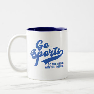 Go Sports Do The Thing Win The Points Two-Tone Coffee Mug
