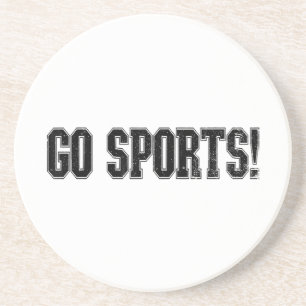 Go Sports! Funny Vintage Sports Sport Fan Go Sport Coaster