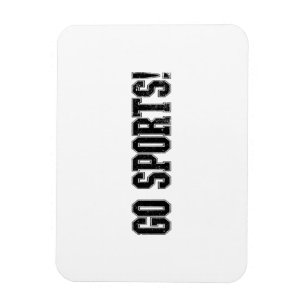 Go Sports! Funny Vintage Sports Sport Fan Go Sport Magnet