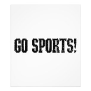 Go Sports! Funny Vintage Sports Sport Fan Go Sport Photo Print