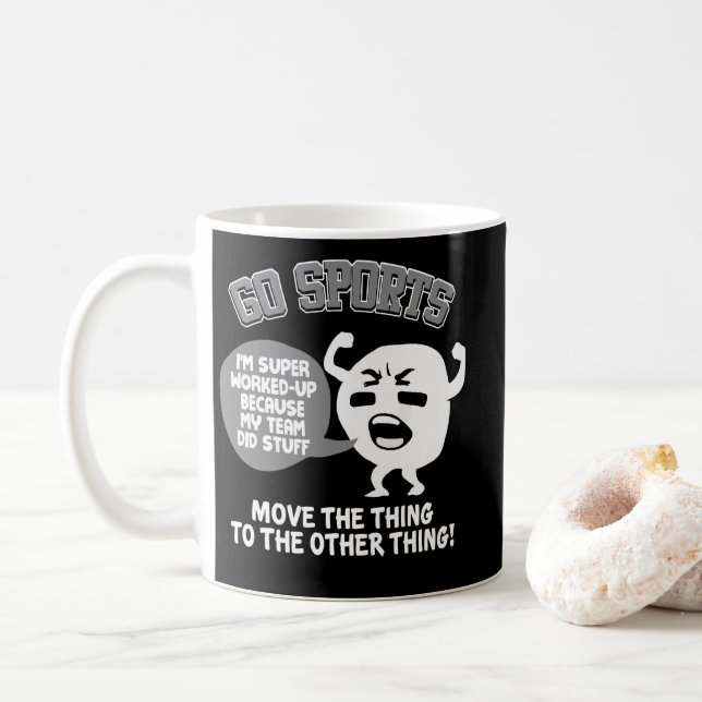 GO SPORTS Move The Thing To The Other Thing Coffee Mug (With Donut)