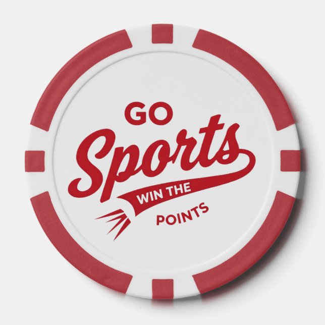 Go Sports Win the Points Poker Chips (Front)
