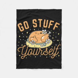 Go Stuff Yourself Fleece Blanket