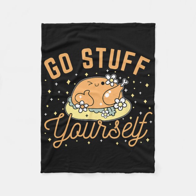 Go Stuff Yourself  Fleece Blanket (Front)