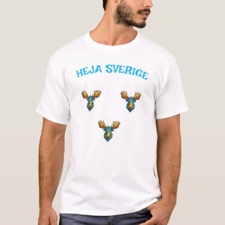 Go Sweden with three elk t-shirt
