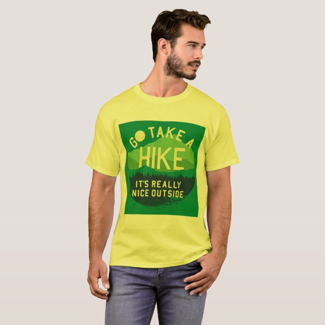 "Go take a hike" tee shirt (Front Full)