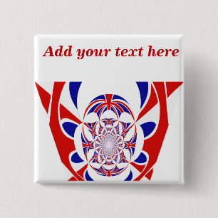 Go Team!,#3_ 15 Cm Square Badge