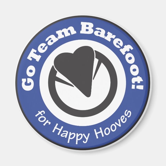 Go Team Barefoot! Magnet (Front)