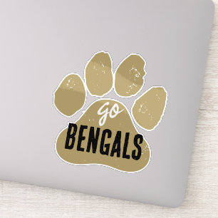 GO Team Name or Mascot Gold & Black Pawprint