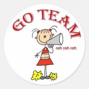 Go Team Rah Rah Rah T-shirts and Gifts Classic Round Sticker