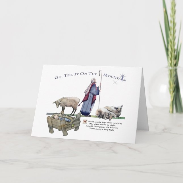 Go Tell It On The Mountain Card (Front)