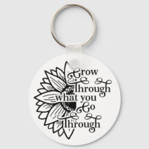 go through button key ring