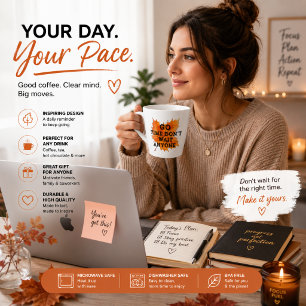 Go Time – Motivational Quote Design for the Fearle Latte Mug