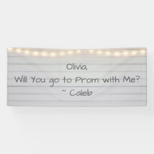  Go to Prom with Me   Romantic Promposal Banner