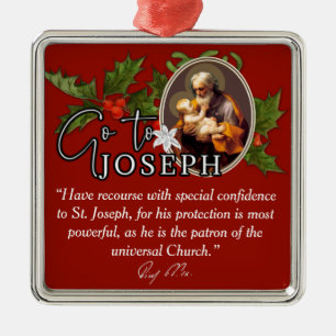 Go to St. Joseph Catholic Pope Signature Metal Tree Decoration
