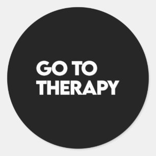 Go To Therapy Classic Round Sticker