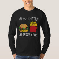 Go Together Fries Cheeseburger Fast Food Burger