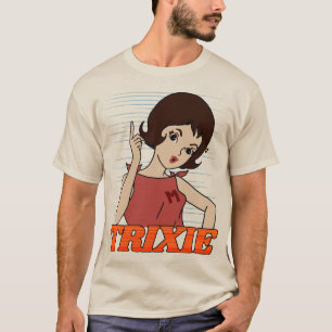 Go Trixie Go! - Retro Speed Racer Cartoon Comic T-Shirt